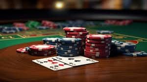 Caribbean Stud Poker live dealer table on spinwin with card display and betting interface